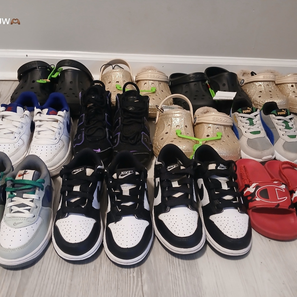 Kids Black and White Sneakers